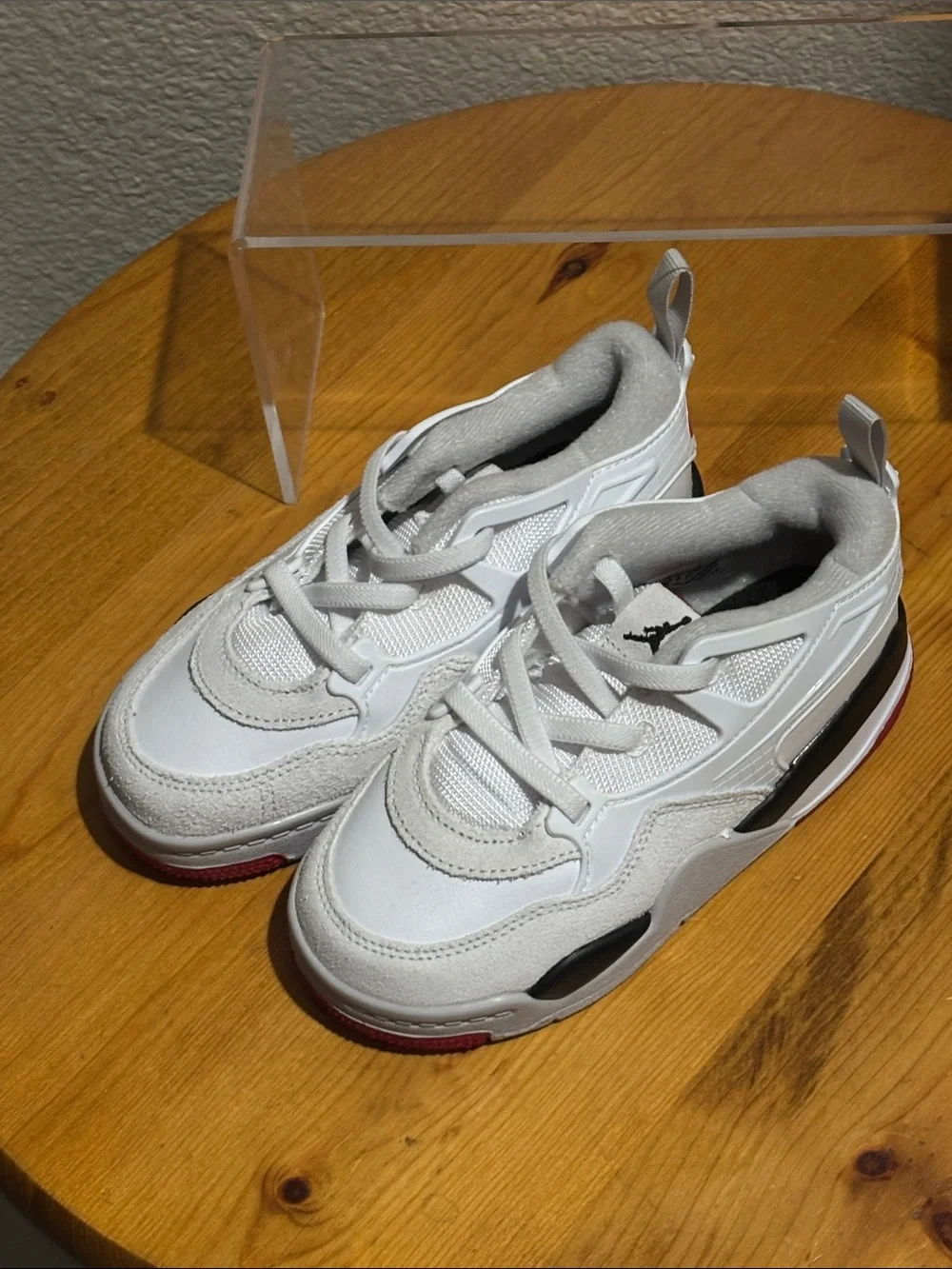Nike Kids White and Gray Athletic Sneakers 10C